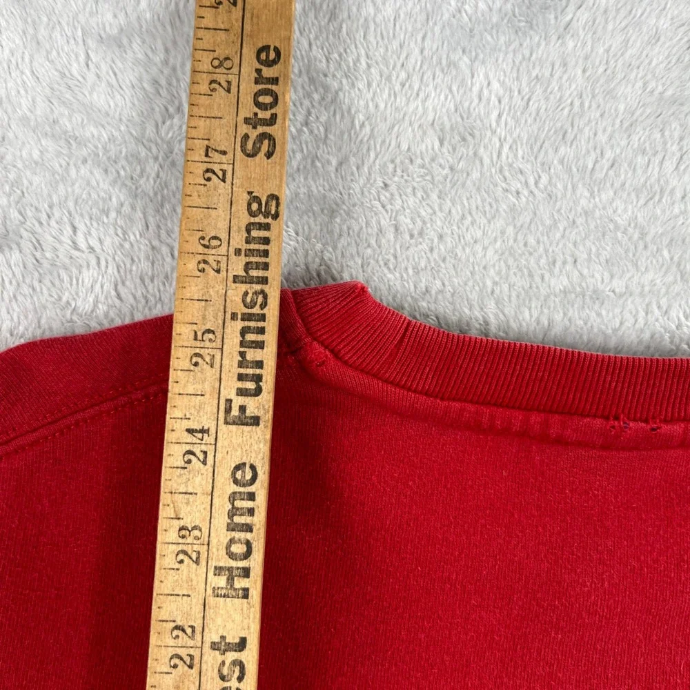 Polo Ralph Lauren Vintage Crewneck Sweatshirt L Red Men Pony Logo Y2K 90s Retro